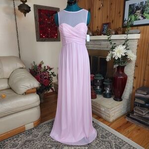 Elegant Pink Evening Gown